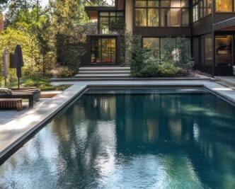 Modern luxury pool home